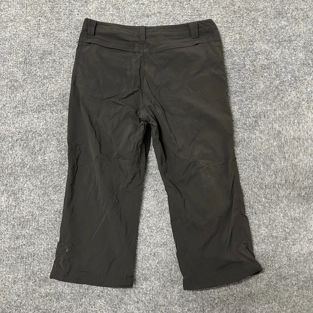 Eddie Bauer Capri Pants Womens Size 6 Black Hiking Outdoor Stretch Lightweight